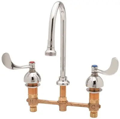 T & S Bathroom Faucet Medical 8 In. Center Rose Spray 1