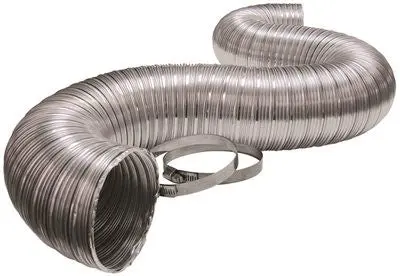 Semi-Rigid Duct Aluminum, 4" X 8', Ul Listed 1