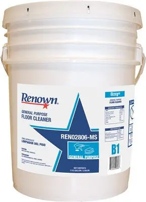 Renown&Reg; General Purpose Floor Cleaner, 5 Gallon, 1 Pail 1