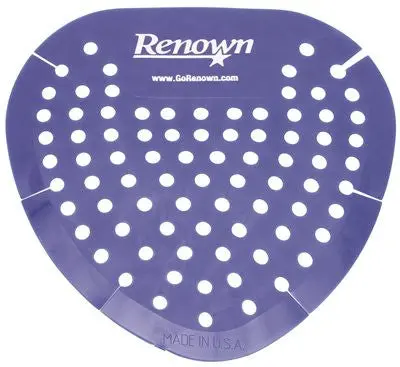 Renown&Reg; Flat Urinal Screen, Blue, Bubblegum, 12 Per Box 1