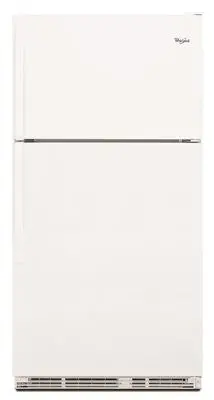 Whirlpool&Reg; 18 Cu. Ft. Top Freezer Refrigerator, Black, Right 1