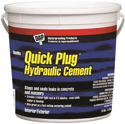 Quick Plug Hydraulic Cement, 10Lb 1