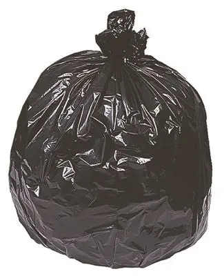 Earthsense Can Liner Trash Bags Low-Density 38X58 55 Gallon 2Mil Flat Black 100 Per Case 1