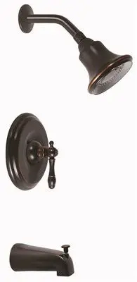 Charlestown Tub & Shower Set Parisian Bronze Finish 1