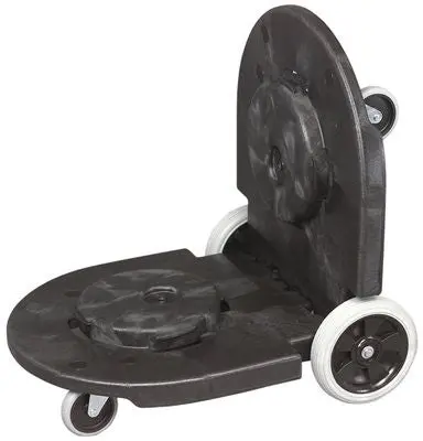 Brute&Reg; Tandem Trash Can Dolly For Brute&Reg; Containers, Black, 45X20.2X8 In. 1