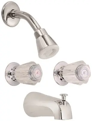 Proplus Shower Faucet Chrome Handles 1
