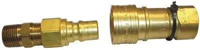Quick Connector Fitting For Propane Or Natural Gas 3-8 In. Male X 3-8 In. Female 1