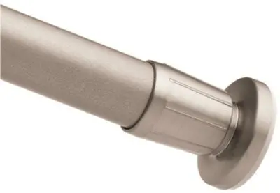 Donner Commercial Straight Shower Rod, Brushed Nickel, 5 Ft. 1
