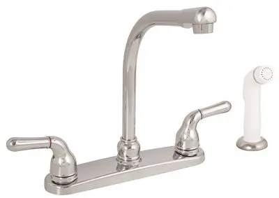 Sanibel&Reg; Lead-Free Two-Handle Kitchen Faucet With Spray And Gooseneck Spout, Chrome 1