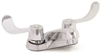 Bayview Bathroom Faucet Less Pop Up Chrome Lead Free Two Blade Handles 1