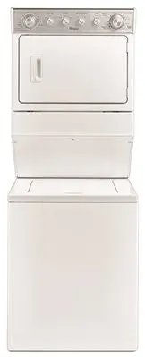 Whirlpool&Reg; 27 In. Gas Washer - Dryer Combo, White 1