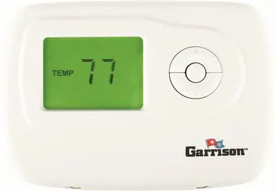 Garrison Digital Thermostat, 1 Stage Heat-Cool Non-Programmable 1