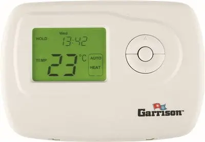 Garrison Digital Thermostat, 2 Stage Heat-Cool Programmable 1