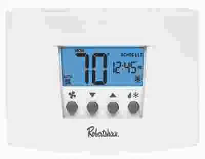 Robertshaw&Reg; Rs4110 Non-Programmable Thermostat, 1 Heat-1 Cool, 24-Volt Ac With Battery Backup Or 3-Volt Dc 1