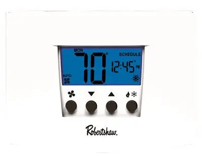 Robertshaw&Reg; Rs5110 5+2-Day Programmable Thermostat, 1 Heat-1 Cool, 24-Volt Ac With Battery Backup Or 3-Volt Dc 1