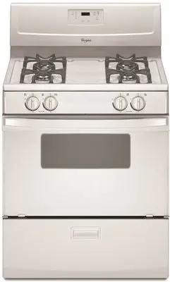 Whirlpool&Reg; 30-Inch  5.1 Cu. Ft. Single Oven Free-Standing Gas Range, White 1