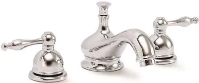 Wellington Ceramic Disc Bathroom Faucet With Teapot Style Handles Widespread Chrome 1