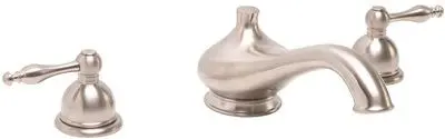 Wellington Ceramic Disc Roman Tub Faucet Teapot Handles Brushed Nickel 1
