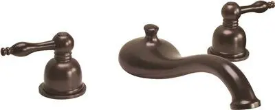 Wellington Ceramic Disc Roman Tub Faucet Teapot Handles Parisian Bronze 1