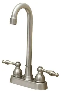 Wellington Ceramic Disc Bar Faucet Brushed Nickel 1