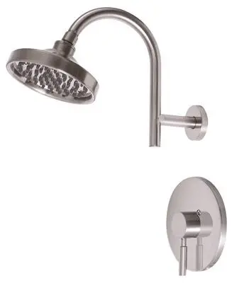 Essen&Trade; Shower Faucet Single Metal Lever Handle, Brushed Nickel 1
