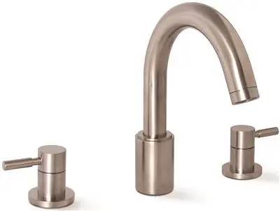 Essen&Trade; Roman Bath Tub Faucet With Two Metal Lever Handles, Brushed Nickel 1