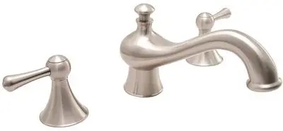 Sonoma Roman Tub Faucet 2 Handle Brushed Nickel Ceramic Disc 1