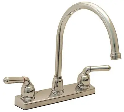 Proplus&Reg; Kitchen Faucet With Gooseneck Spout And 8-Inch Centers, Non-Metallic 1