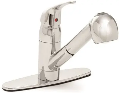 Bayview Kitchen Faucet Pull Out Lead Free Chrome 1