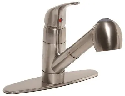 Bayview Kitchen Faucet Pull Out Lead Free Brushed Nickel 1