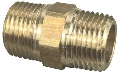 Brass Hex Nipple, 1-8 In. 1
