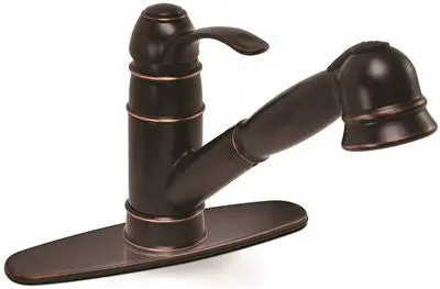 Wellington Pull Out Kitchen Faucet Parisian Bronze 1