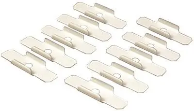 Wiremold&Reg; V500-700 Supporting Clip Fitting, Steel, Single-Channel, Ivory, 2-1-2 In. 1