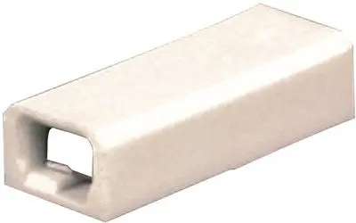 Wiremold&Reg; V2000 Pressure-Type Wire Connectors, Steel, Single-Channel, Ivory, 1-15-16 In. 1