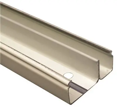 Wiremold&Reg; V2400 Divided Raceway Base, Steel, Dual-Channel, Ivory, 10 Ft. 1