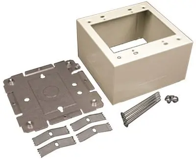 V2400 Steel 2-Gang Extra Deep Device Box 1