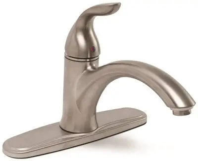Waterfront Kitchen Faucet Less Sprayer Pvd Brushed Nickel, 8 In. 1