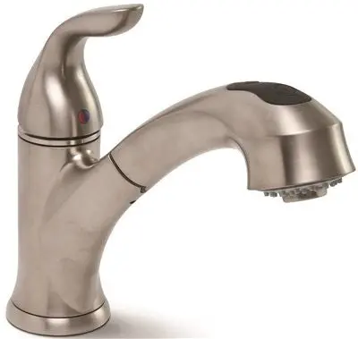 Waterfront Kitchen Pull Out Faucet Pvd Brushed Nickel, 8 In. 1