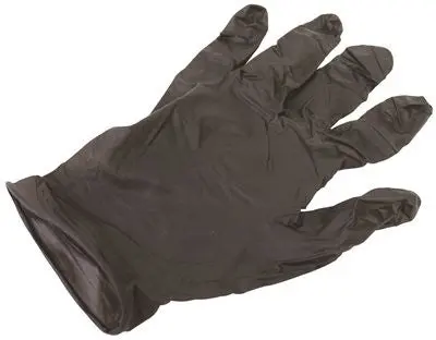 Proguard&Reg; Ambidextrous Disposable Powder-Free General Purpose Nitrile Gloves, Large, Black, 100 Per Box 1