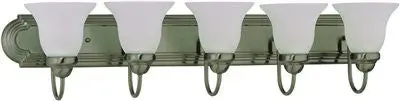Vanity Fixture 36 In. Five Light Brushed Nickel 1