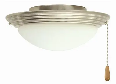 Ceiling Fan Light Kit Brushed Nickel With Opal Glass 1
