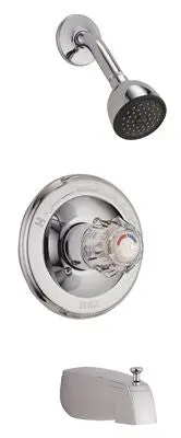 Delta Classic Tub And Shower Trim Kit Chrome Clear Knob Handle 1