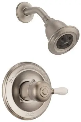 Delta Leland Shower Faucet, Less Handle, Stainless Steel 1