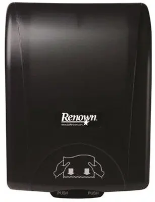 Renown&Reg; Higher Capacity Touch-Free Controlled Towel Dispenser, Black 1