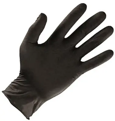 Shubee&Reg; Nitrile Gloves, Extra-Large, Black, 6 Mil, 100 Gloves Per Box 1