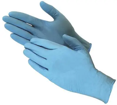 Shubee&Reg; Nitrile Gloves, Large, Blue, 5 Mil, 100 Gloves Per Box 1