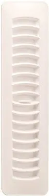 Imperial&Trade; Plastic Floor - Ceiling Register, 2-1-4X12 In., White 1