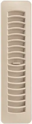 Imperial&Trade; Plastic Floor - Ceiling Register, 2-1-4X12 In., Bone White 1