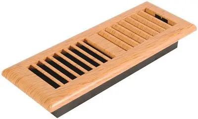 Imperial&Trade; Louvered Plastic Floor Register, 3X10 In., Light Oak, 6 Registers Per Case 1