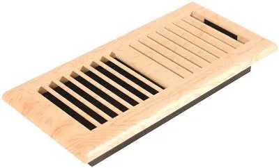 Imperial&Trade; Louvered Plastic Floor Register, 4X10 In., Maple, 6 Registers Per Case 1